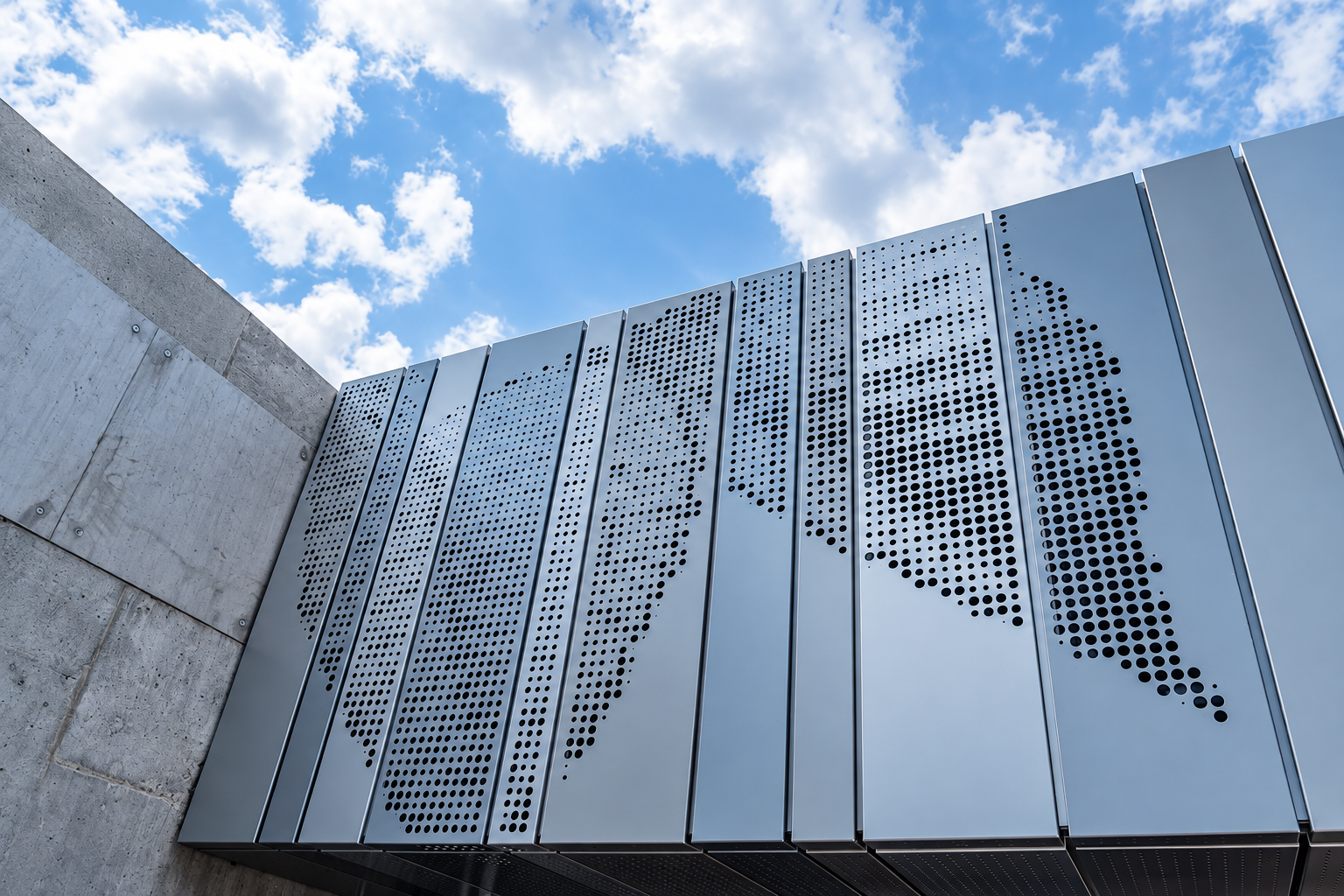 Façade en panneaux architecturaux perforés sur mesure UNICO